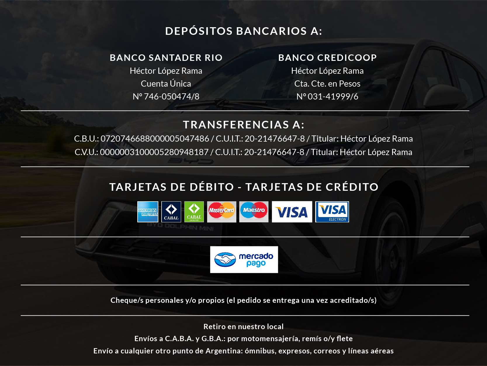 Pagos y Envíos
